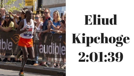 Eliud Kipchoge – New WR: 2:01:39