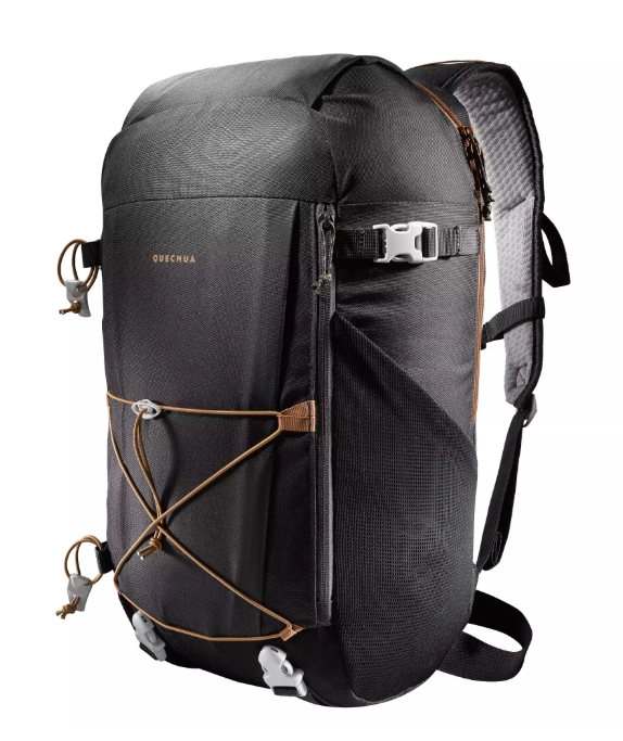 TURISTICKÝ BATOH NH100 30 L VÍNOVÝ QUECHUA